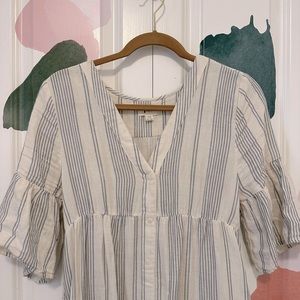 NWOT Pact Women's East Coast Stripe The Coastal Midi Dress